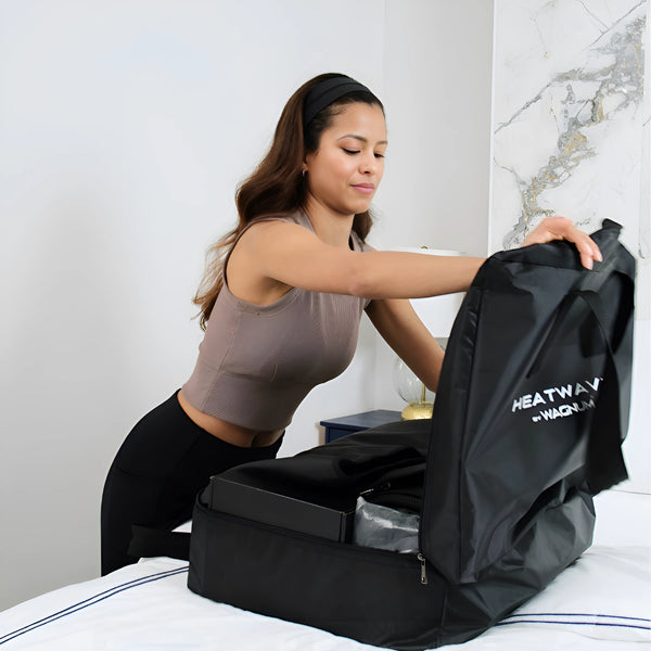 HeatWave inside the travel bag.