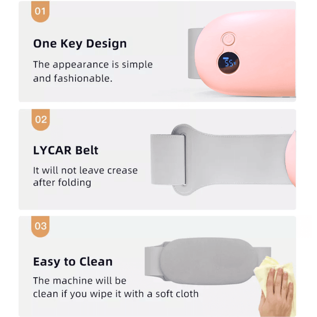 Smart Period Cramp Relief Heated Belt - Period Pain Relief