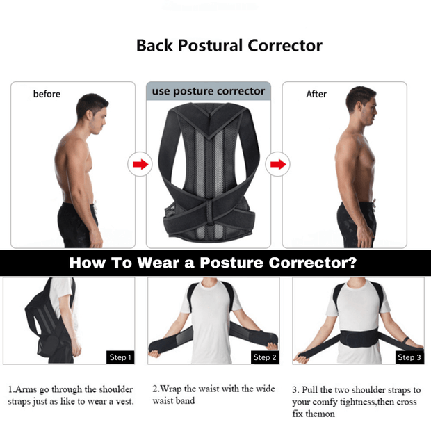 PostureFit Posture Corrector Brace – Body Massager
