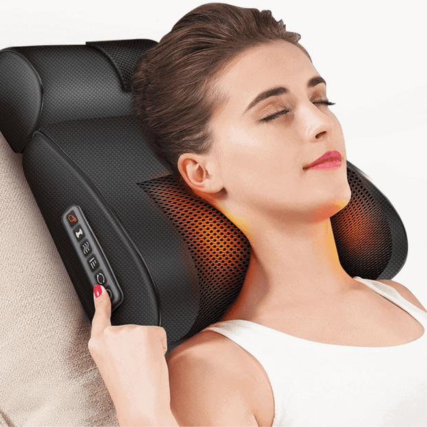 Neck Shoulder Massager 2 in 1 Shiatsu Massage Pillow Body