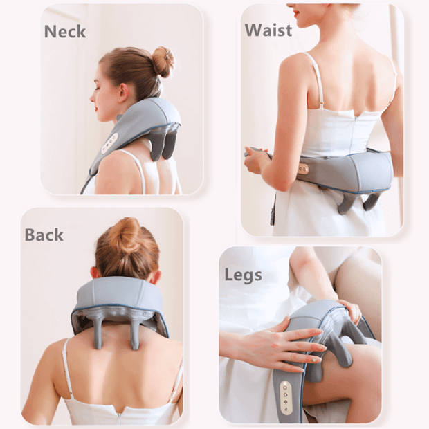 Smart Kneading Shiatsu Massager - 6D Shoulder and Neck Massage
