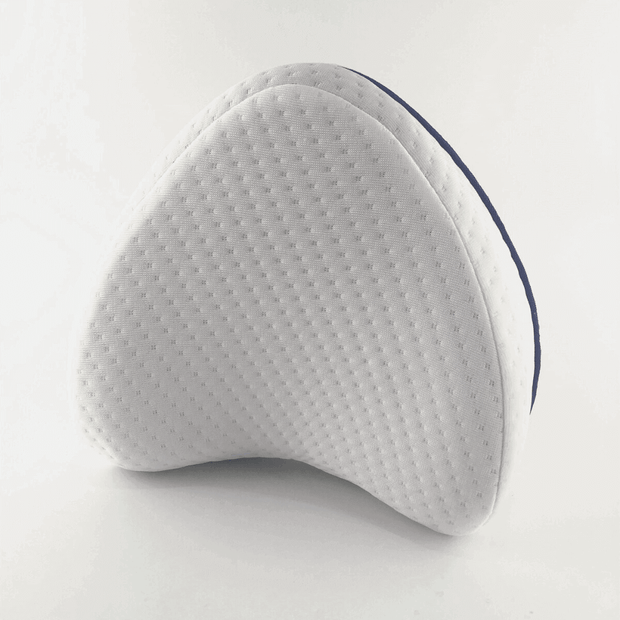 Orthopedic leg pillow for total hip alignment and knee support.