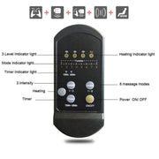 Full-Body Vibration Massage Chair Pad  with Heat Option - Car Seat Massager - Body Massager 