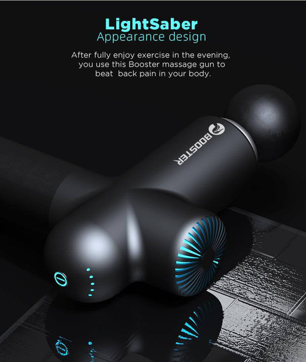 Professional Smart Hit™ Booster LightSaber Massage Gun w/ 6 Attachments - Body Massager 
