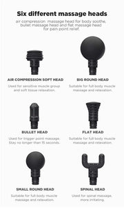Professional Smart Hit™ Booster LightSaber Massage Gun w/ 6 Attachments - Body Massager 