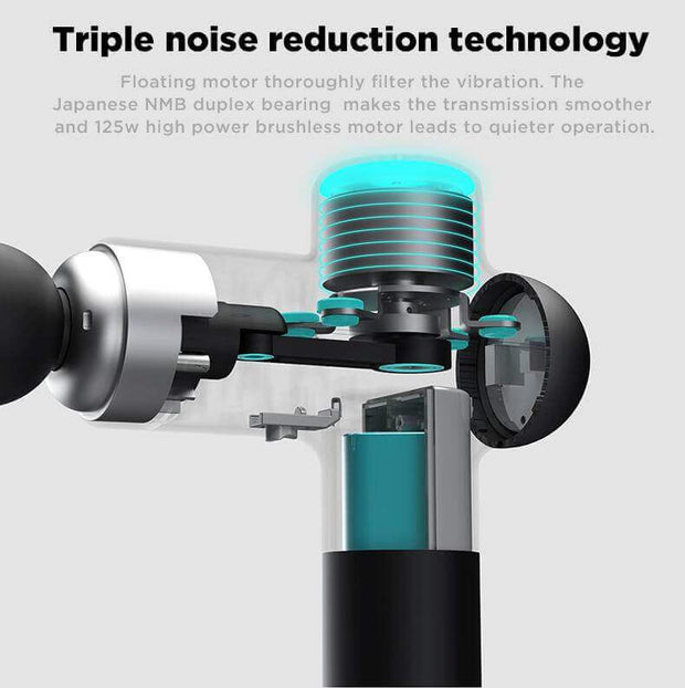 Professional Smart Hit™ Booster LightSaber Massage Gun w/ 6 Attachments - Body Massager 